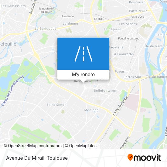 Avenue Du Mirail plan