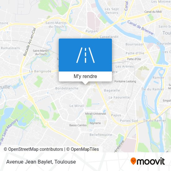 Avenue Jean Baylet plan