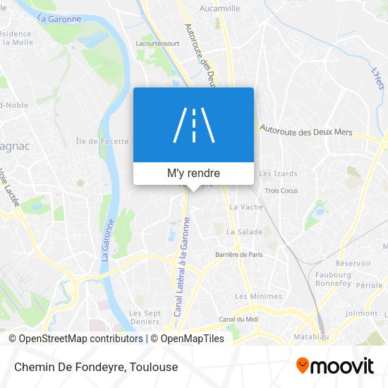 Chemin De Fondeyre plan