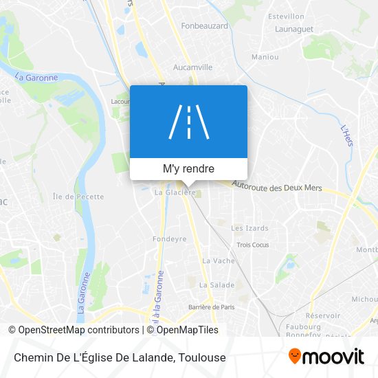 Chemin De L'Église De Lalande plan