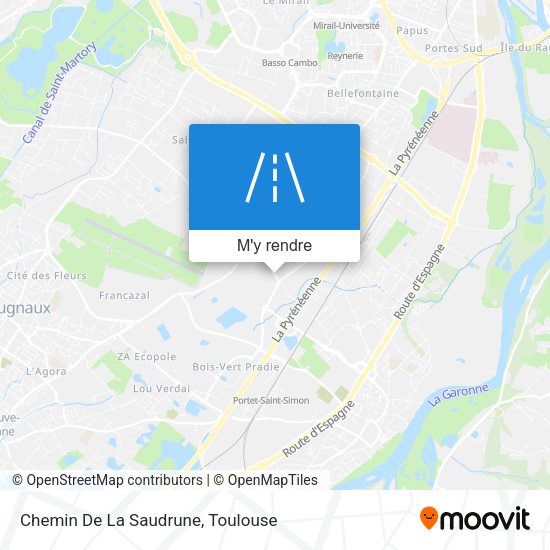 Chemin De La Saudrune plan