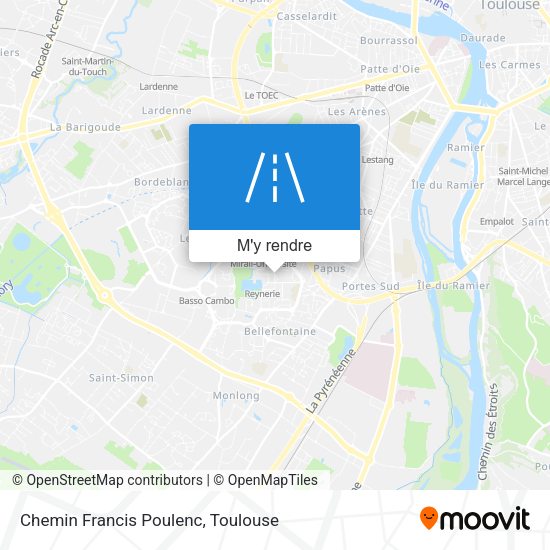 Chemin Francis Poulenc plan