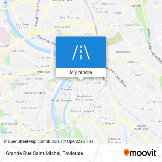 Grande Rue Saint-Michel plan