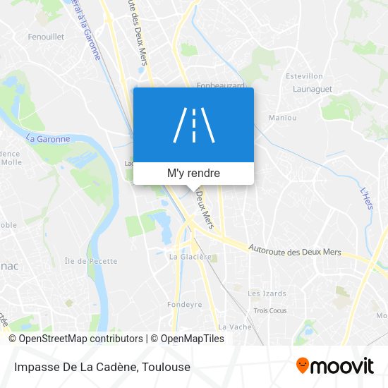 Impasse De La Cadène plan