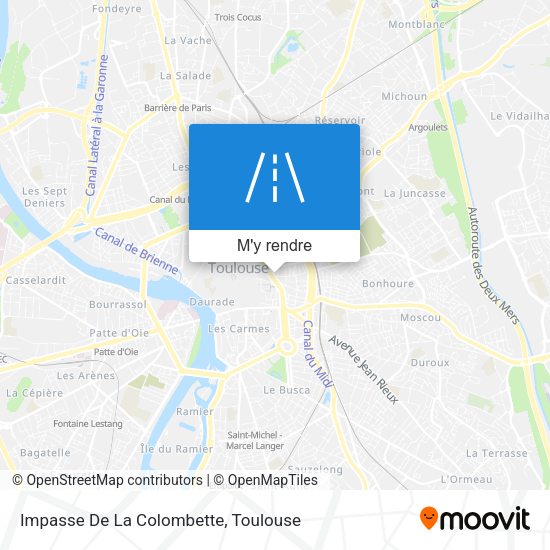 Impasse De La Colombette plan