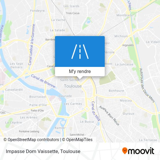 Impasse Dom Vaissette plan