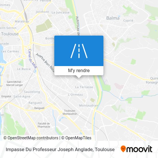 Impasse Du Professeur Joseph Anglade plan