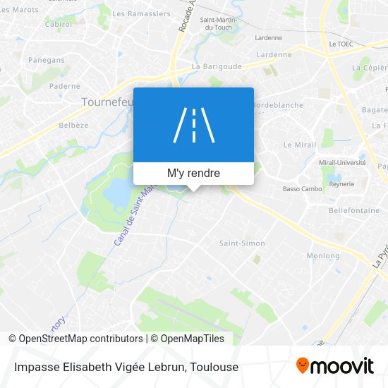 Impasse Elisabeth Vigée Lebrun plan
