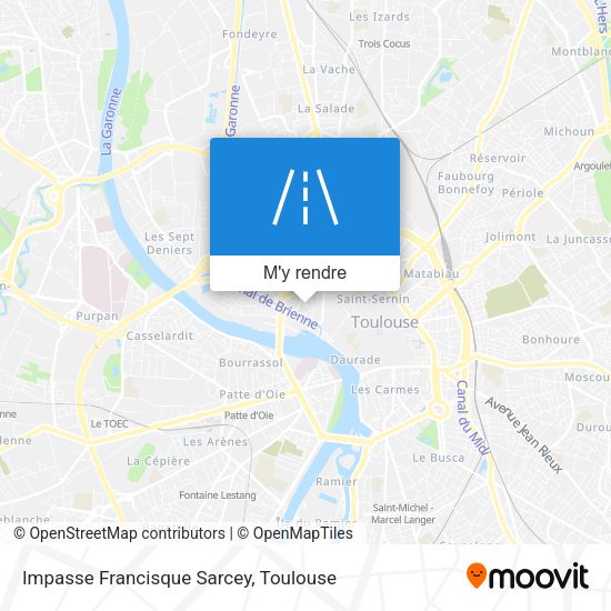 Impasse Francisque Sarcey plan