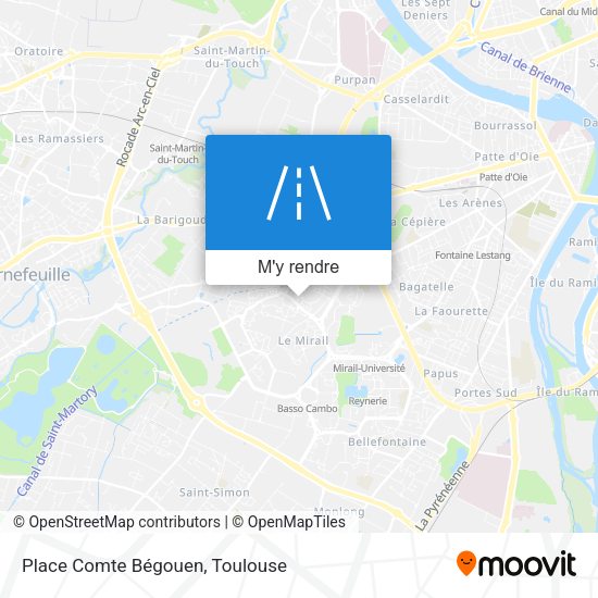 Place Comte Bégouen plan