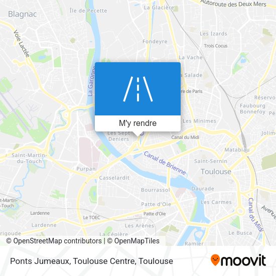 Ponts Jumeaux, Toulouse Centre plan