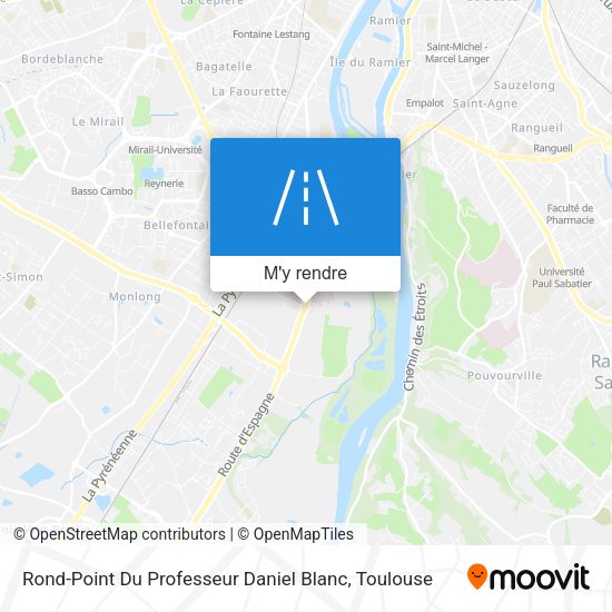 Rond-Point Du Professeur Daniel Blanc plan