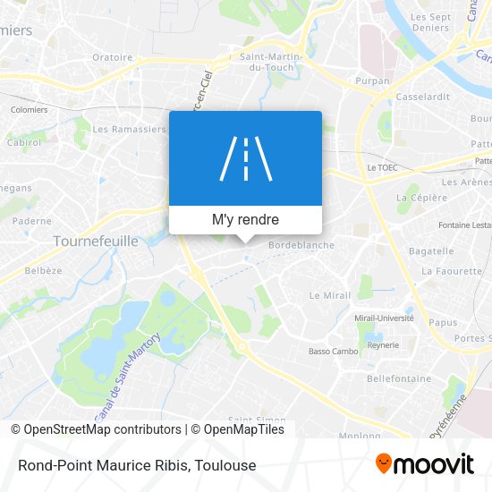 Rond-Point Maurice Ribis plan