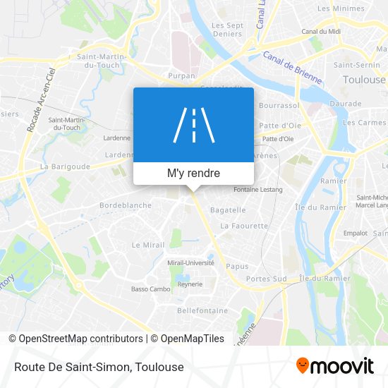 Route De Saint-Simon plan