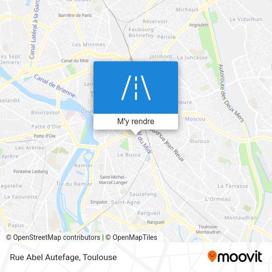 Rue Abel Autefage plan