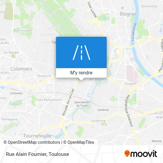 Rue Alain Fournier plan