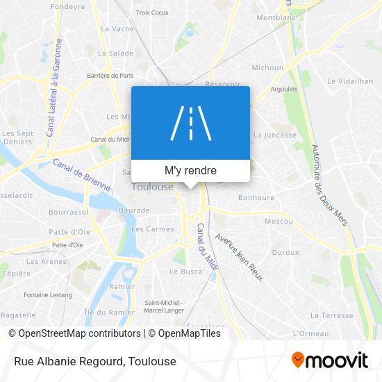 Rue Albanie Regourd plan
