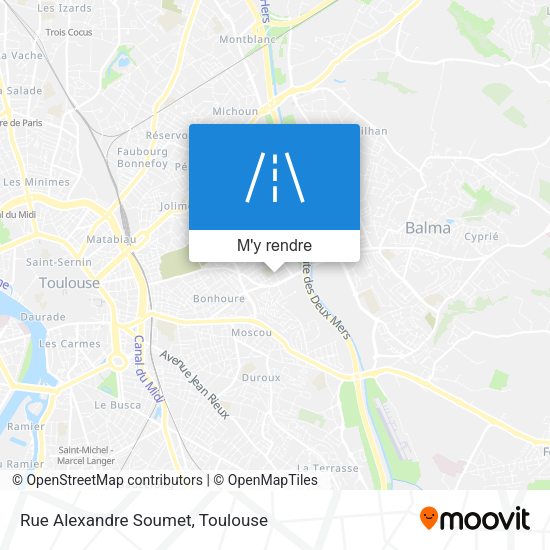 Rue Alexandre Soumet plan
