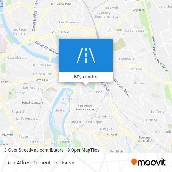 Rue Alfred Duméril plan