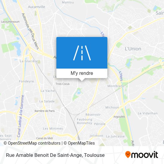 Rue Amable Benoit De Saint-Ange plan