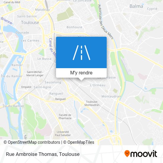 Rue Ambroise Thomas plan