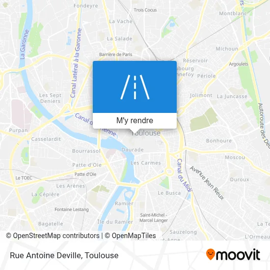Rue Antoine Deville plan