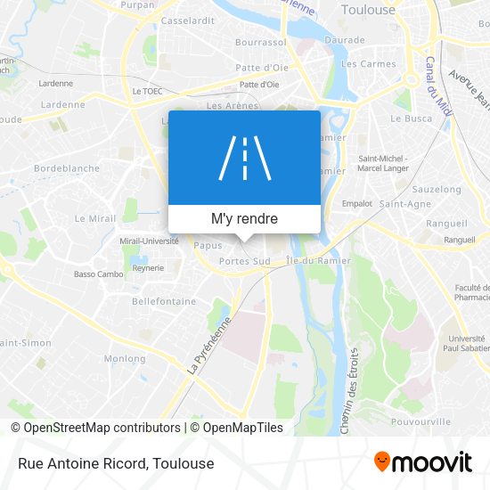 Rue Antoine Ricord plan