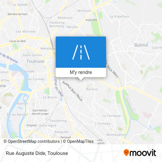 Rue Auguste Dide plan