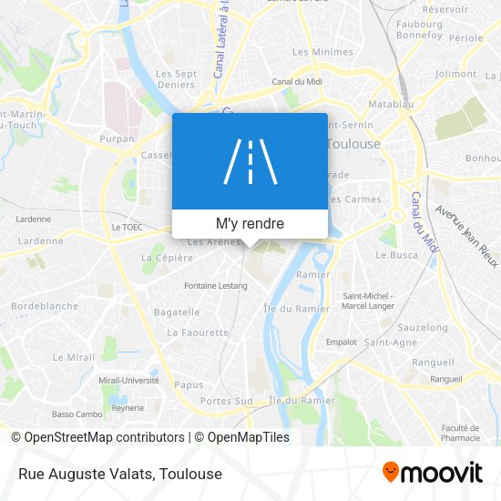 Rue Auguste Valats plan