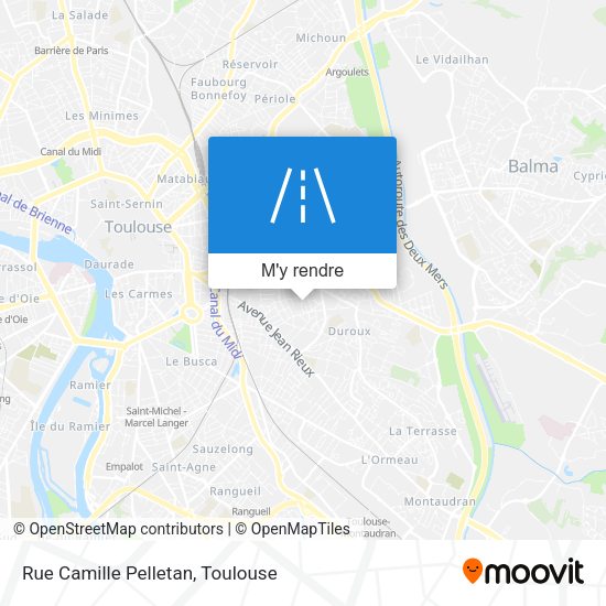 Rue Camille Pelletan plan