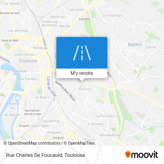 Rue Charles De Foucauld plan