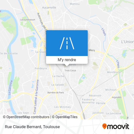 Rue Claude Bernard plan