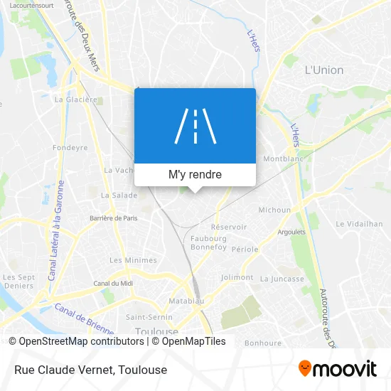 Rue Claude Vernet plan