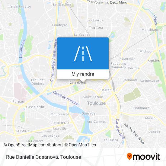 Rue Danielle Casanova plan