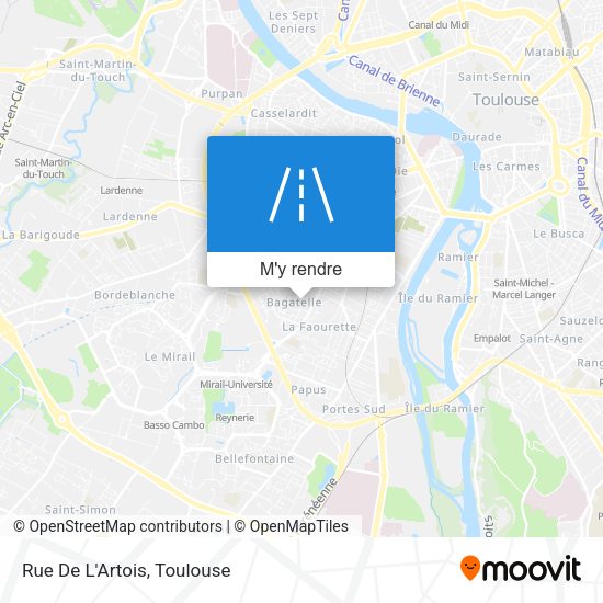 Rue De L'Artois plan