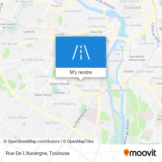 Rue De L'Auvergne plan