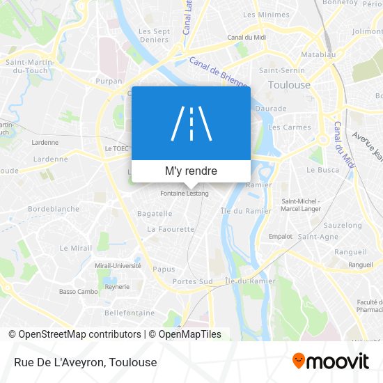 Rue De L'Aveyron plan
