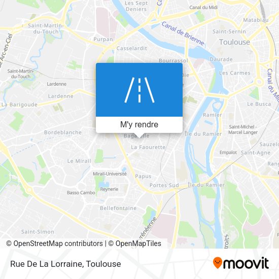 Rue De La Lorraine plan