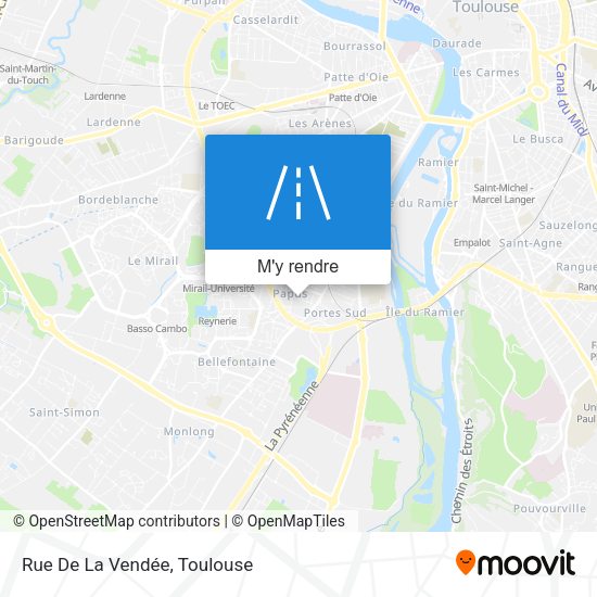 Rue De La Vendée plan