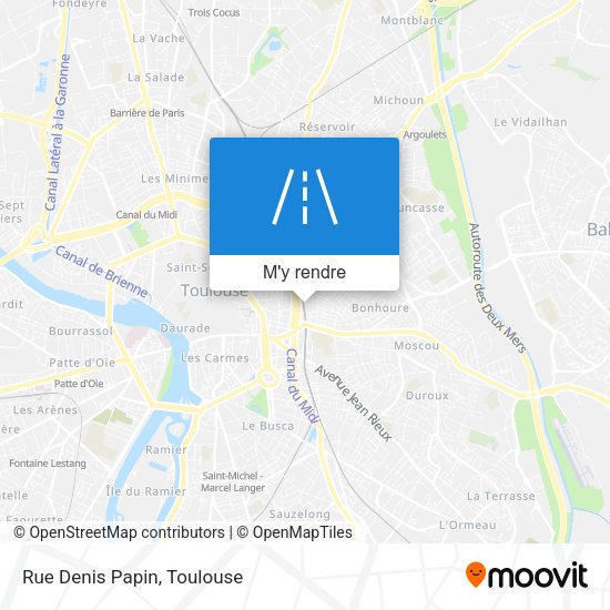Rue Denis Papin plan