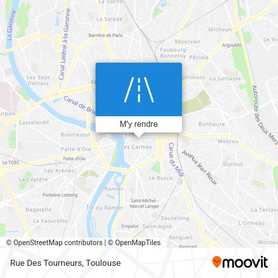 Comment aller à Rue Des Tourneurs à Toulouse en Bus, Métro, Tram ou Train Comment aller à Rue Des Tourneurs à Toulouse en Bus, Métro, Tram ou Train