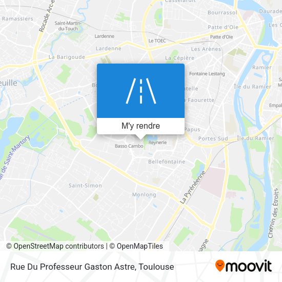 Rue Du Professeur Gaston Astre plan