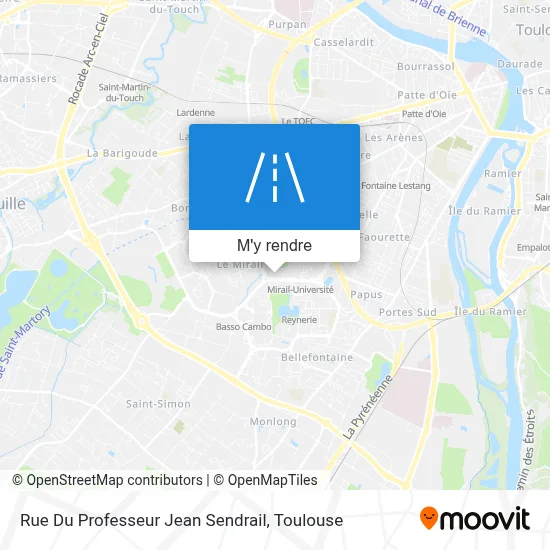 Rue Du Professeur Jean Sendrail plan