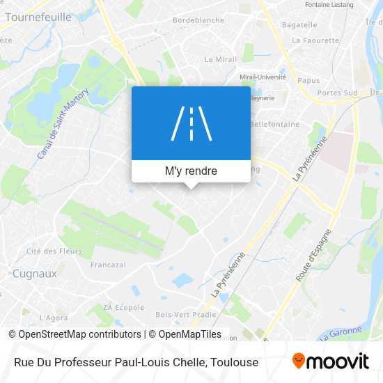 Rue Du Professeur Paul-Louis Chelle plan