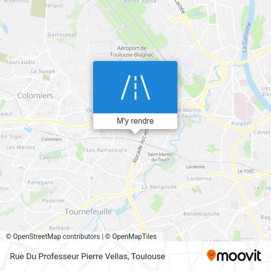 Rue Du Professeur Pierre Vellas plan