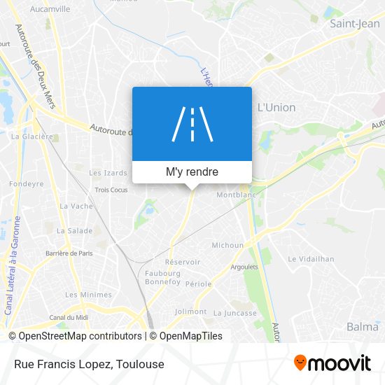 Rue Francis Lopez plan