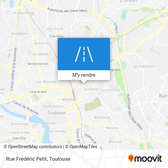 Rue Frédéric Petit plan