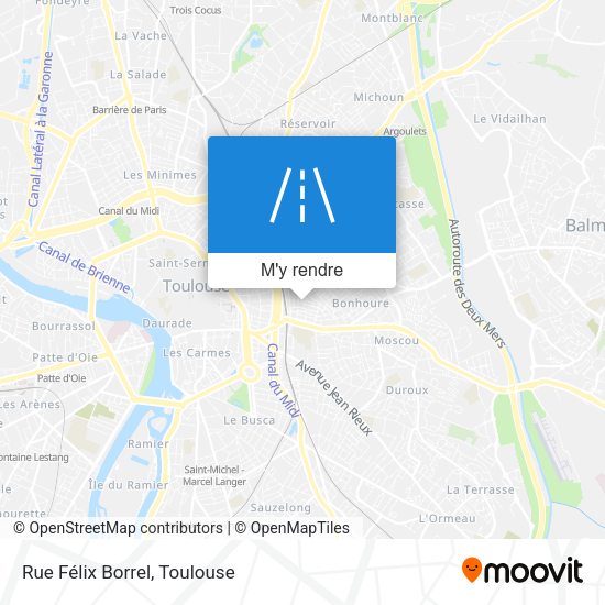 Rue Félix Borrel plan