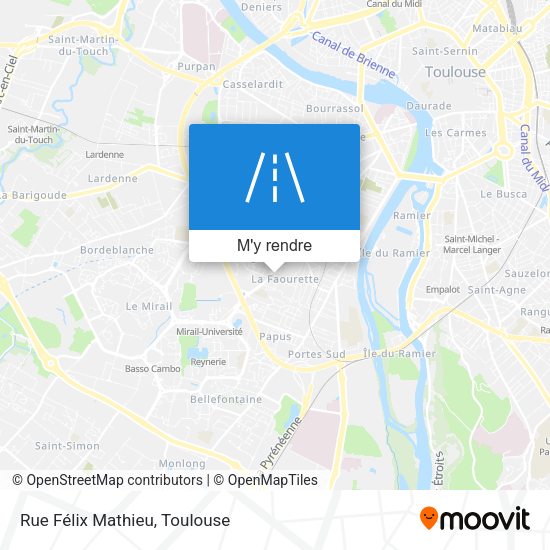 Rue Félix Mathieu plan