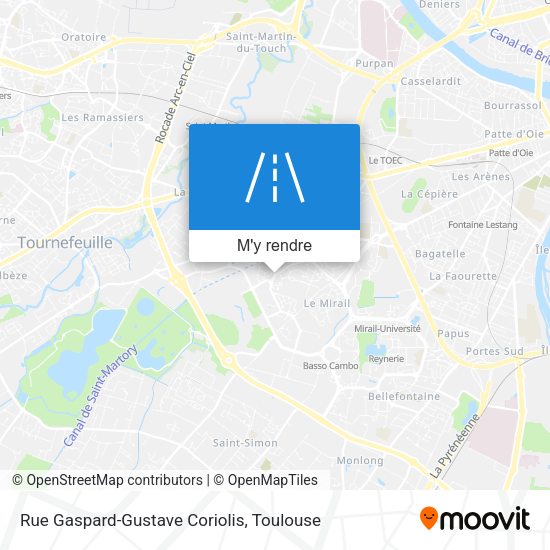 Rue Gaspard-Gustave Coriolis plan